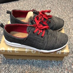 Toms Black Chambray Del Ray Sneaker